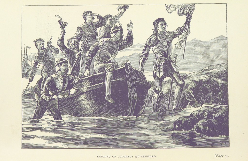 'Columbus landing at Trinidad', From Famous Voyagers and Explorers, 1893, The British Library [public domain] 