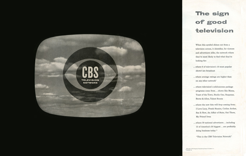 By McCann-Erickson advertising agency for the Columbia Broadcasting System. [Public domain], via Wikimedia Commons