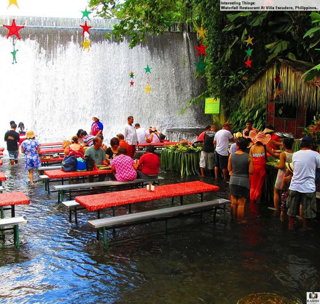 Kashif Pathan, Waterfall Restaurant At Villa Escudero, Philippines,  August 11th 2014 via flick, creative commons contribution 