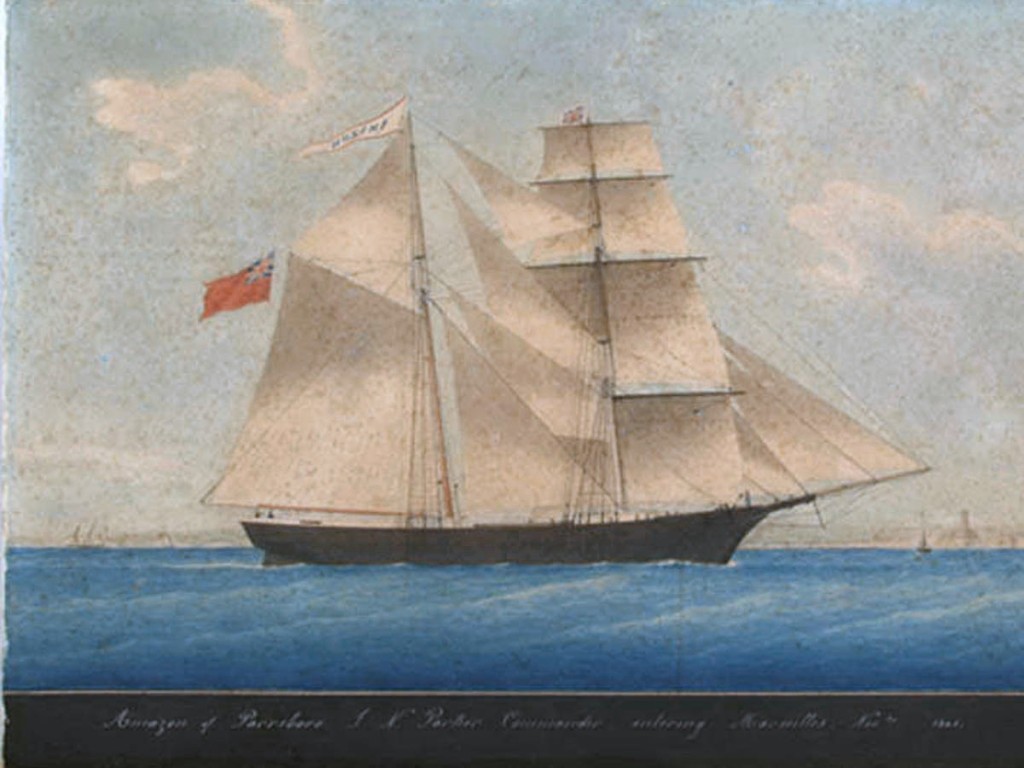 By Unconfirmed, possibly Honore Pellegrin (1800â€“c.1870). This speculative attribution is suggested in Paul Begg: Mary Celeste: The Greatest Mystery of the Sea. Longmans Education Ltd, Harlow (UK) 2007. Plate 2 (Scanned from Slate magazine, December 6 2011) [Public domain], via Wikimedia Commons